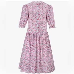 Beetlejuice Barbara Costume - Women’s Pink Floral Dress